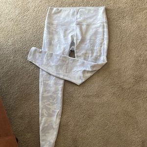 Lululemon icy camo tights - WORN 2x